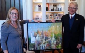 Mayor Riley Acquires Painting For City Of Charleston